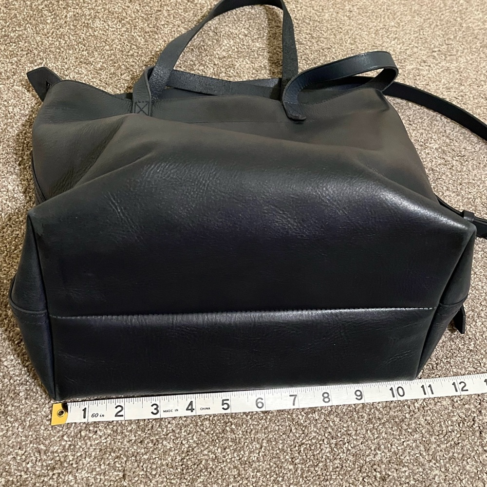 Madewell The Zip-Top Medium Transport Tote leather purse bag Crossbody Shoulder - Picture 12 of 15